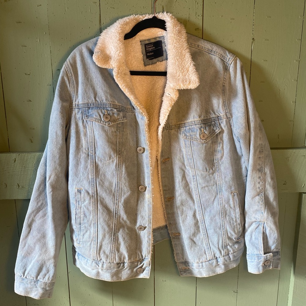 Super Cute Fleece Lined Oversized Jean Jacket